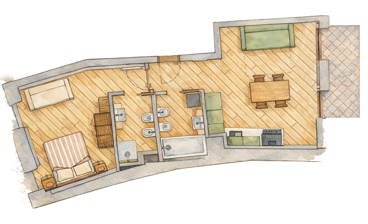 Bilocale Superior con balcone | Essenza